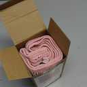 Biscaynebay Wrap Around Bed Skirts for Twin & Twin XL Beds 15" Drop, Pink Adjustable Elastic Dust Ruffles Easy Fit Wrinkle & Fade Resistant Silky Luxurious Fabric Machine Washable