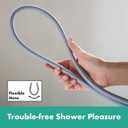hansgrohe 28230000 DesignFlex Textile Chrome Handshower Hose, 80-inch