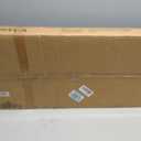 4 Panel Short Room Divider, Bamboo, 47.2 in Tall, Dark Brown