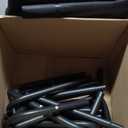 Elevated Dog Bed, Raised Outdoor Dog Bed for Large Sized Dog, Portable Cooling Pet Cot with Breathable & Washable Mesh, Indoor & Outdoor Pet Hammock with Skid-Resistant Feet. (L(43.30"x31.90"x8.00"), Black)