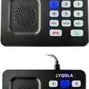 Intercoms Wireless for Home, Office, Elderly Care, Two-Way Wireless Intercom System, Clear Sound Intercom with 1400 Feet Range, Easy to Use, 8 Volume Adjustment, Auto-Answer, Silent Mode(2 pack,black)