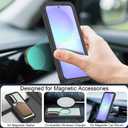 for Samsung Galaxy A36 5G Case, [Transparent & Holster Series] Belt Clip Full Body Shockproof Protective Cell Phone Cover with 2 Pack Tempered Glass Screen Protector (Black/Clear)