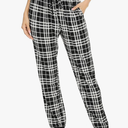 Vlazom Women Plaid Pajama Pants Comfy Lounge Pants Sleep Pj Bottoms Jogger Trousers with Pockets Drawstring M