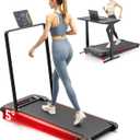 Walking Pad, Incline Walking Pad Treadmill, Under Desk Treadmills 265 Lbs Capacity, 2.5HP Low Noise Portable Running Machine for Home and Office, with LED Display, Remote Control