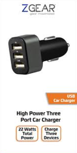 ZGear Fast Charge Car Charger USB