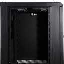 9U Wall Mount Server Cabinet Network Rack Enclosure, Quiet Cooling Fan, Perforated Door, Black
