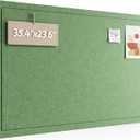 Fluxynara Felt Bulletin Board, 35.4"x23.6", Christmas Tree Green