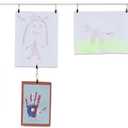 Wallniture Curtain Drape Wire Rod Set for Tapestry, Kids Crafts, Wall Decor Picture Hanging Kit