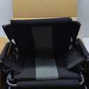Stadium Seat with Back Support, Portable Fording Bleacher Chair with Cushion and Armrest, Cup Holder, Mesh Bag and Hidden Hook, Football, Soccer (Grey)