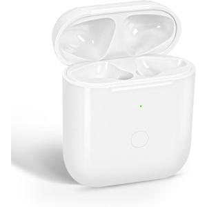 Wireless Charging Case Compatible with AirPod 2 1, Air Pod Charger Case Replacement with Bluetooth Pairing Sync Button, No Earbuds,White