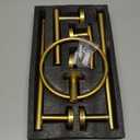 TURS Brushed Gold 5 Piece Bathroom Hardware Set, SUS304 Stainless Steel 24 Inch Bath Towel Bar Set, Round Bathroom Accessories Kit Wall Mounted (Brusehd Dark Gold)