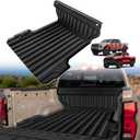 TripleAliners Truck Bed Mat Compatible with Chevy Colorado/GMC Canyon 2023 2024 2025 2026 Perfectly Flush All Weather Protection TPE Heavy Duty 5FT Bed & Cab Wall Cargo Mat (w/Cab Wall Protector)