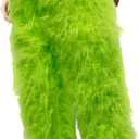 Christmas Green Furry Adult Pants Halloween Funny Cosplay Costume Props Santa Costume Green Pants For Adult