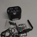 DJ Laser Party Lights, RGB LED Disco Light, Sound Activated Projector Strobe Light with Remote Control for Christmas Halloween Decorations Karaoke Birthday Dance Wedding Stage Show (Corded Electric*1, Black)