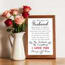 9 x Valentines Day Card for Husband, Happy Valentine's Card Gifts for Husband from Wife, Husband Valentines Gift (QQ-161)