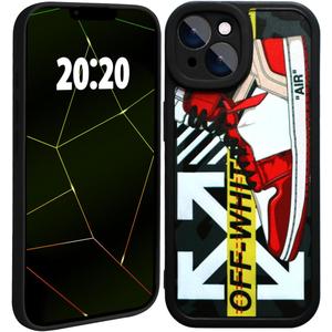 Cool Luxury Phone Case for iPhone 16 Case for Boys,Men Classic Sneaker 3D Design,Aesthetic Street Shockproof Designer Cases Compatible with iPhone 16 Red