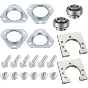 Go-Kart Rear Live Axle Bearing Kit 3-Hole for Go Karts Mini Bikes Trikes Off Road ATV