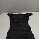 PRETTYGARDEN Women's Bodycon Long Dresses Summer Strapless Tube Twist Knot Front Ribbed Knit Maxi Cocktail Dress with Slit (Black, Small)