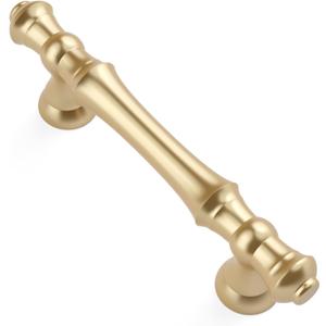 Asidrama 10 Pack 3 Inch(76mm) Gold Kitchen Cabinet Handles, Cabinet Pulls Kitchen Cabinet Hardware for Cupboard Drawer Pulls (3" Hole Center)