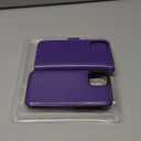 Bocasal Compatible with iPhone 12 Mini Wallet Case with Card Holder PU Leather Magnetic Detachable Kickstand Shockproof Wrist Strap Removable Flip Cover (Purple)