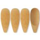 4PCS Deodorant Cream Applicators, Bamboo Multi-functional Applicator for Deodorant Cream, Facial Mud, Cosmetic Mask, Facial Clay
