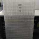 Maxdot 2 Pcs 4 x 2 ft Composite Decking Boards Polypropylene Deck Panels Dock Decking Boards Self Assembly for Back Yard, Patio Flooring, Pool, All Weather Use, White