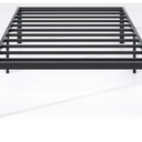 Metal Bed Frame,Twin Size Bed Frame with Storage Space,Heavy Duty Sturdy Mattress Foundation,Easy Assembly,No Box Spring Needed, Black,18 Inch,Twin