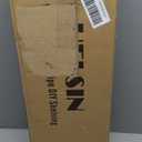 Helsin 24inch Industrial Pipe Shelving Bathroom Shelves Wall Mounted with Towel bar, 2 Tier Rustic Wood Floating Shelf, Metal Towel Rack Wall Shelf for Home & Bathroom (Brown, 24inch)