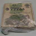 Victoria 8-Inch Cast Iron Tortilla Press HD Spherrous, Commercial-Grade Cast Iron Tortilla Maker, Roti Press, Pataconera Seasoned with Flaxseed Oil, Made in Colombia, Black