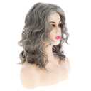 Baruisi Curly Wavy Brown Wigs for Women Medium Long Synthetic Modern Cosplay Hair Wig,Mixed Brown