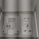 2000W Voltage Converter US to Europe for Hair Dryers, 7-in-1 220V to 110V Converter for European Travel with 3 AC/2 USBA/2 USBC Ports (PD20W), Universal Travel Adapter with Type C G Plug (White)