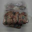 Area Rugs 4ft Washable Non-Slip, Floral Vintage Distress Print Pattern Medallion Carpet for Living Room Bedroom Dining Room, Brick Red Rust Neutral Brown Burnt Orange