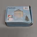 Monogrammed Christmas Stocking Holder with Initials,2 in 1 Fireplace Stocking and Garland Hanger for Mantle,2 Hooks Letter Gold Stocking Holder for Xmas Fireplace (Letter-H)