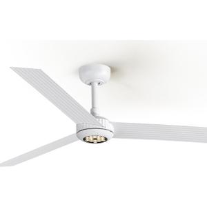 TALOYA Ceiling Fans with Lights,Metal Body Fan,White Finish,Dimmable, Noiseless, Reversible DC Motor,Remote Control,6-Speed