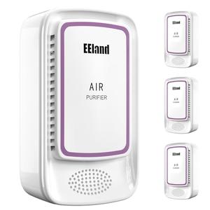 Cat Litter Deodorizer Plug in (4 Pack) - Ozone-Free Negative Ion Air Purifier for Litter Box, Compact Odor Eliminator for Strong Pet Odors, Quiet Air Freshener for Home, Bedroom, Kitchen