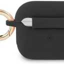 Hype Silicone Airpods Case Cover  Protective Shockproof & Dustproof AirPod Cover Case with Keychain - Plain & Marble Designs Compatitble with AirPods 3rd Gen and AirPods Pro