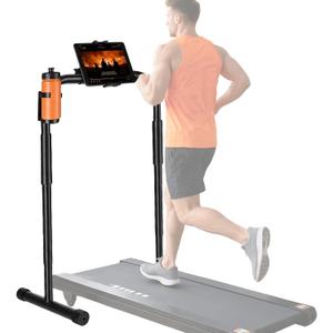 24.8 Inch Wide Walking Pad Handle Bar Only, Walking Pad Treadmill Handlebar with Phone/Tablet Holder & Cup Holder, Adjustable Handrail Height(31.5 to 37.5 inches), Non-Slip Feet, Stainless Steel Stable