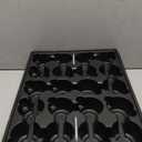 RooTrimmer 20 Cell Plant Trays for Carrying 3 inch Round Nursery Pots, Sturdy Plastic Trays Suitable for Holding 200 pcs Peat Pots (10 Packs) (Black)