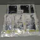 Voircoloria 6 Pack 3.3x8.2 Feet Black Foil Fringe Backdrop Curtains, Tinsel Streamers Birthday Party Decorations, Fringe Backdrop for Graduation, New Years, Halloween, Disco Party