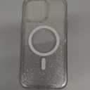 iPhone 15 Pro Case Magnetic, Women Clear Glitter Bling Sparkly Case