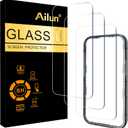 Ailun 3 Pack for iPhone Air Screen Protector [6.5 inch] with Installation Frame, Tempered Glass, Sensor Protection, Dynamic Island Compatible, Case Friendly