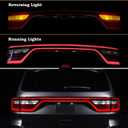 Liftgate Center Tail Light LED Rear Lamp Compatible for 2014-2023 Dodge Durango Rear Center Tailgate Rear Light With Camera Hole 68453659AA