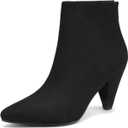DREAM PAIRS Women's Pointed Toe Ankle Boots High Heel Booties Fashion Zipper Dress Boots (9.5)