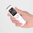 Smart Bad Breath Tester - Hygienic pop-up Probe, Portable Bad Breath Tester with SGS lab-Grade Accuracy MEMS Sensor, 4 Levels of Odour Analysis and Intelligent Social Distance Guidance (White)