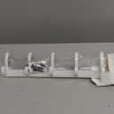 Over The Door Hooks Hanger with 7" Arms, Door Hooks for Hanging, Fit 1 3/4" Door, Tool-Free Assembly, F7U, Towel Racks Organizer Holder for Bathroom - White