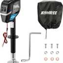 Kohree 7500lbs Electric Trailer Jack with Dual Wire, Heavy Duty Power Tongue Jack for A-Frame RV Travel Trailer Camper, Easy Installation, 22" Lift, 12V DC, Manual Handle & Weatherproof Cover