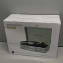 Vintage Bluetooth Record Player, 3-Speed Portable Turntable with Built-in Bass Stereo Speakers, Belt-Driven Vinyl Phonograph, Support AUX-in, RCA Line Out & Headphone Jack  Gold