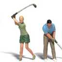 Golfers HO Scale Woodland Scenics