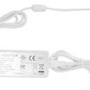 Litever Power Supply, LED Transformer, White, 12VDC 3 Amps,110VAC to 12V DC, Max Output 3A, 36W. Standard 110VAC US Input Plug, 5.5mm x2.1mm Output Connector, for LED Light Strip and More