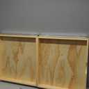 Menkxi 2 Set Pull out Tray Cabinet Organizer Wooden Pull Drawers storage Slide out Pantry Shelf for Base Cabinet Kitchen Gentle Close Fully Assembled Accessories(Wood Color,24'' X 21'' X 3'')